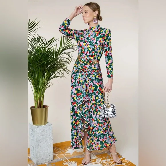 RIXO Lucy dress in silk size small - Picture 2 of 6